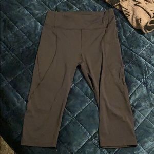 Lululemon Fast and Free crop 19” reflective Nulux